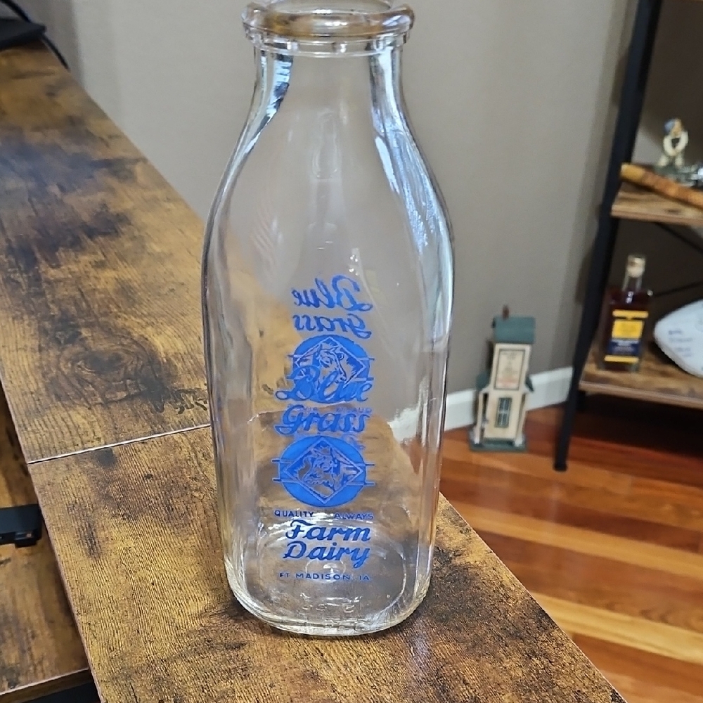 Blue Grass Dairy Bottle